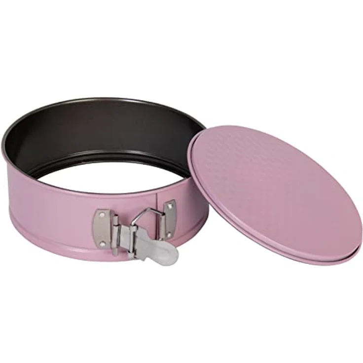 wenco premium Mini-Springform, Rund, Ø 18 cm, Antihaftbeschichtet, Kohlenstoffstahl, Hellrosa (Version 2022) – Bild 2