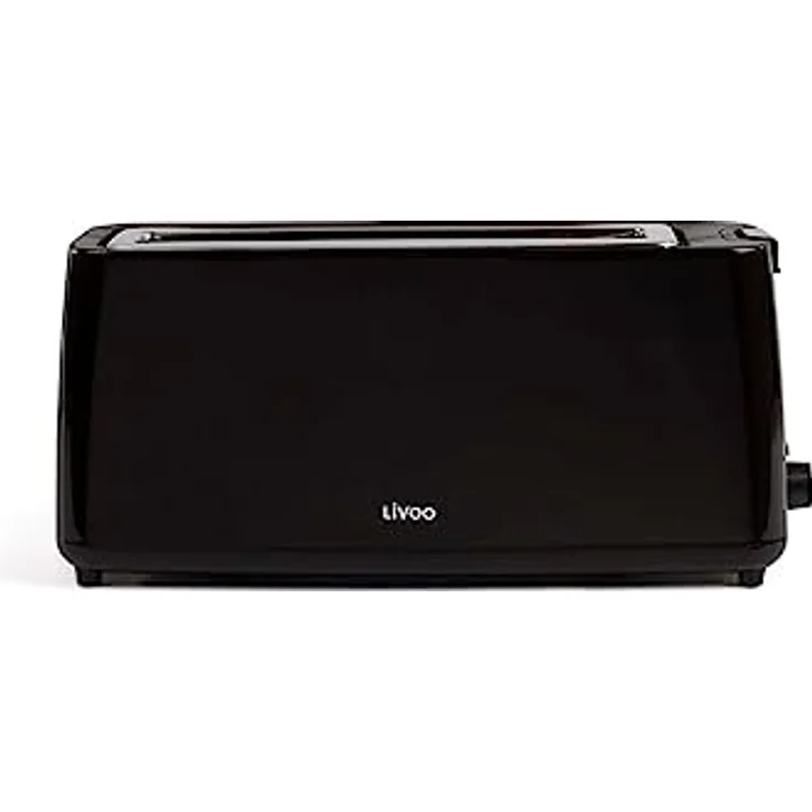 LIVOO DOD168N Breit-Schlitz-Toaster, 800W, Krümelschublade, schwarz – Bild 2
