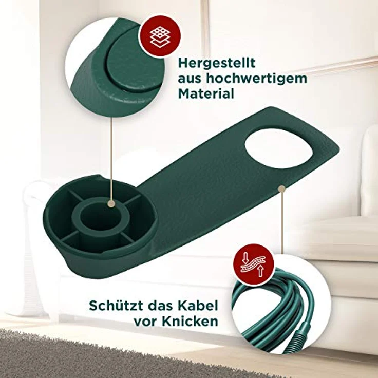 VIOKS Kabelhalterung für Vorwerk Kobold 130 131, hochwertiger Kabelhaken zum Schutz vor Kabelbruch, einfach zu montieren – Bild 3