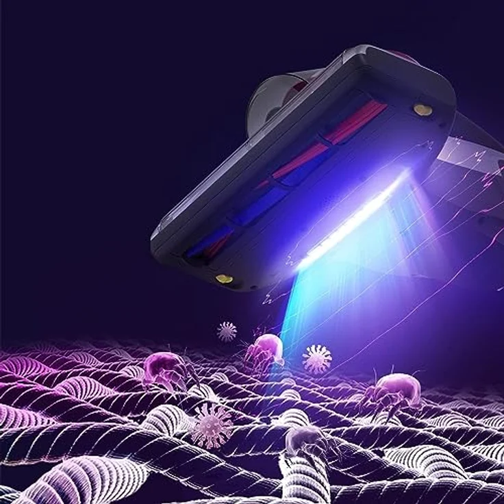 Jimmy WB73 Tragbarer Staubsauger, milbendicht, 600 W, mit UV- und Ultraschall-Sterilisation, intelligenter Schmutzsensor, Dual-Cyclonic Filtersystem und Qualitätszertifikat, Pink – Bild 2