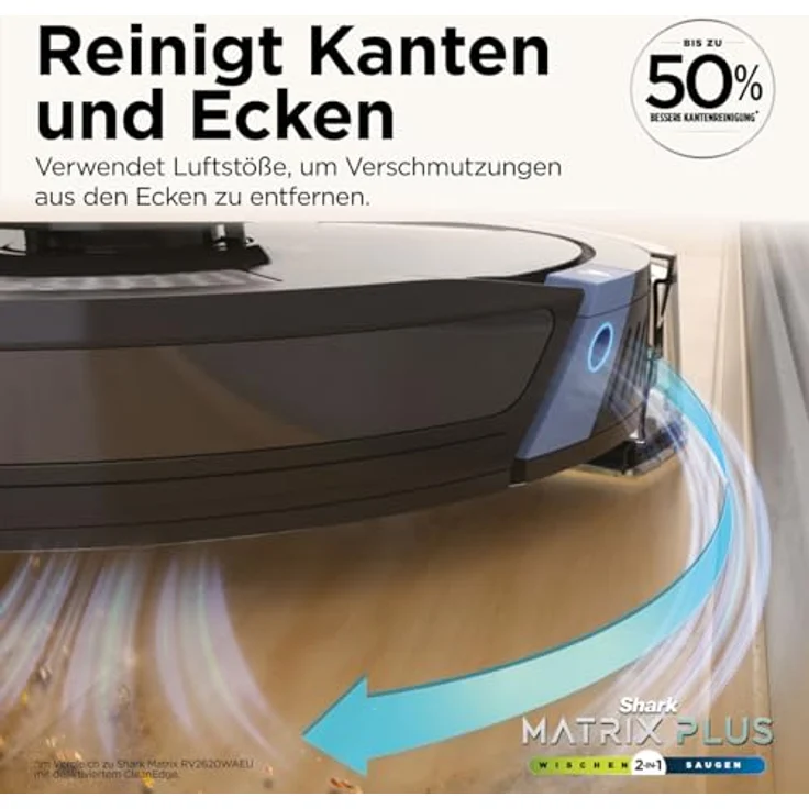 Shark Mtrix Plus Wischroboter Shark RV2620WAEU 2-in-1 Saug- und Wischroboter, Ohne Beutel, Abnehmbare Bürste – Bild 9