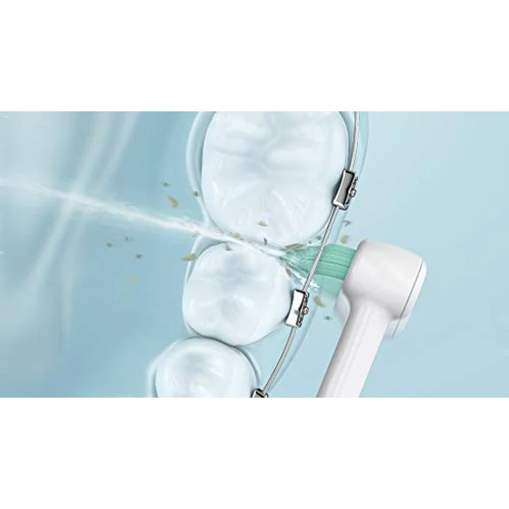 Panasonic WEW0984W303 orthodontische Ersatzdüse für 2-in-1 Pflege mit Wasserstrahldüse & Bürstenkopf,Düse für Ultraschall,AIR IN und Reisemundduschen,Munddusche für kieferorthopädische Geräte,2er-Pack – Bild 5