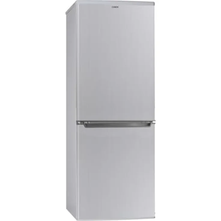 Candy City Combi CHCS 514EX Kühlschrank, 207 Liter, 2 Türen, statisch, einstellbare Temperatur, LED-Licht, Silber, 55 x 58 x 151 cm