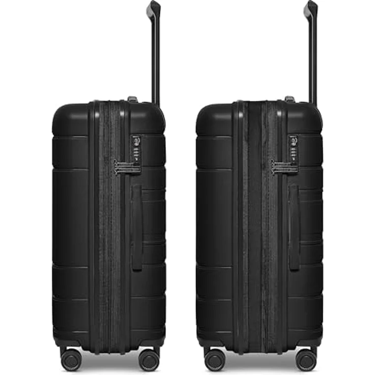REDOLZ Hartschalen Koffer-Set 3-teilig | Polypropylen | 4 Doppelrollen & TSA-Schloss | Damen & Herren | Essentials 11 – Bild 2
