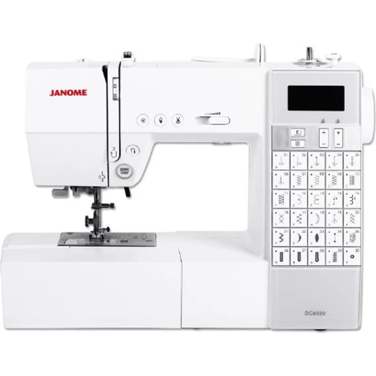 Janome DC 6030  30 Nähprogramme Display Nadeleinfädler Filzmaschine, weiß – Bild 2