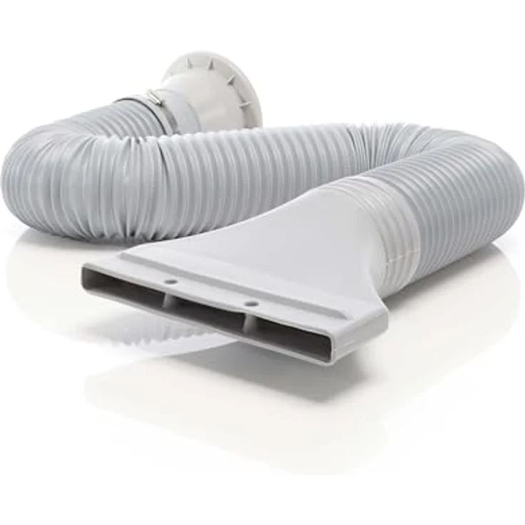 Wiltec Abluftschlauch 105 mm, variabler Schlauch 0,7-1,7 m für Klimageräte, Trockner und Dunstabzugshauben, flexible Installation – Bild 1
