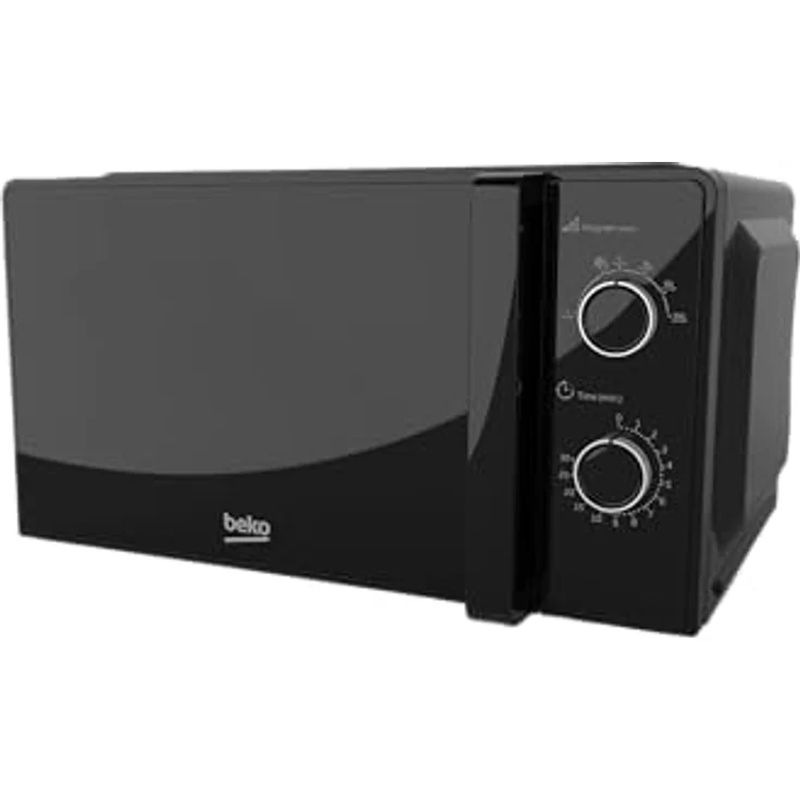 Beko MOC20100BFB Mikrowelle, Standgerät, 20 L Garraum, 700 W, Auftauen, Drehregler, schwarz – Bild 1