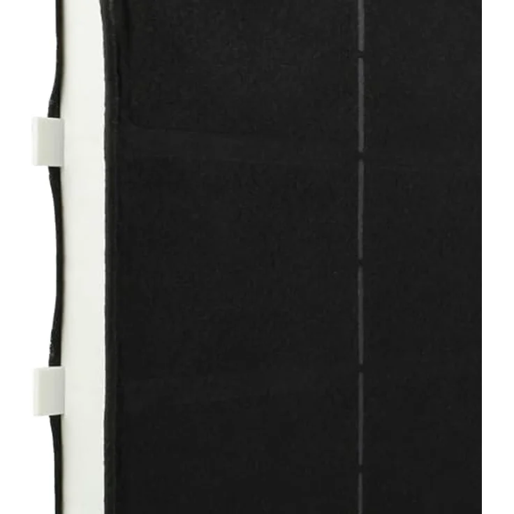 vhbw Aktivkohlefilter für Neff 00360732, DRZ94UC, FWKB-2222, 22,2 x 22,2 x 2,4 cm, schwarz/weiß, zur Geruchsfilterung in Dunstabzugshauben – Bild 7