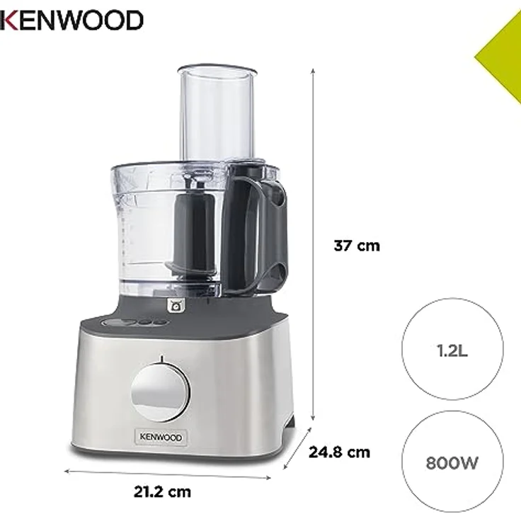 Kenwood Multipro Compact+ FDM316SS Kompakt Küchenmaschine, Edelstahl – Bild 5