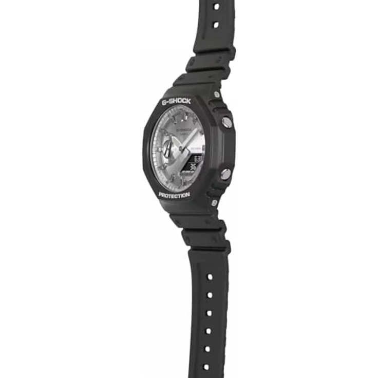 Casio G-Shock Herrenuhr Eiche - Silbernes Zifferblatt (Ø 45 mm) – Bild 6