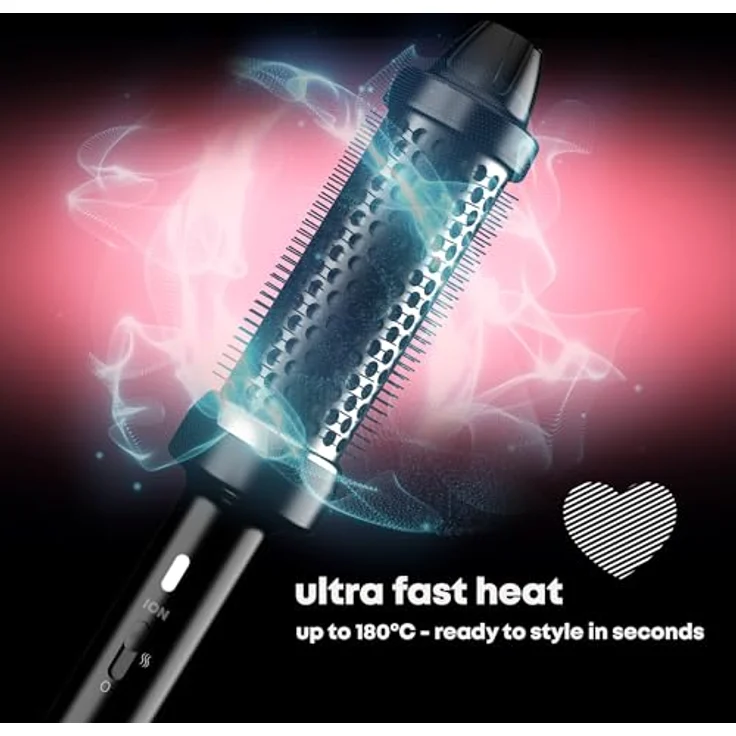 Revamp BR-1400A-EU Progloss Big Hot Brush, Warmluftbürste mit 40 mm Durchmesser und gleichmäßiger Wärmeverteilung – Bild 4