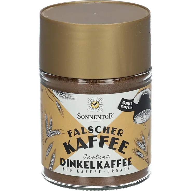 SONNENTOR Kaff Dink Inst BIO, Dinkelkaffee Instant aus 100 % Bio-Dinkelweizen, 50 g Pulver