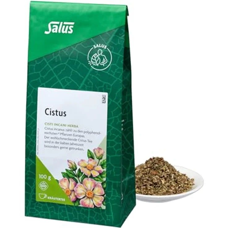 Salus Cistus Kräutertee Bio, 100 g wohlschmeckender Kräuter- und Gewürztee – Bild 1