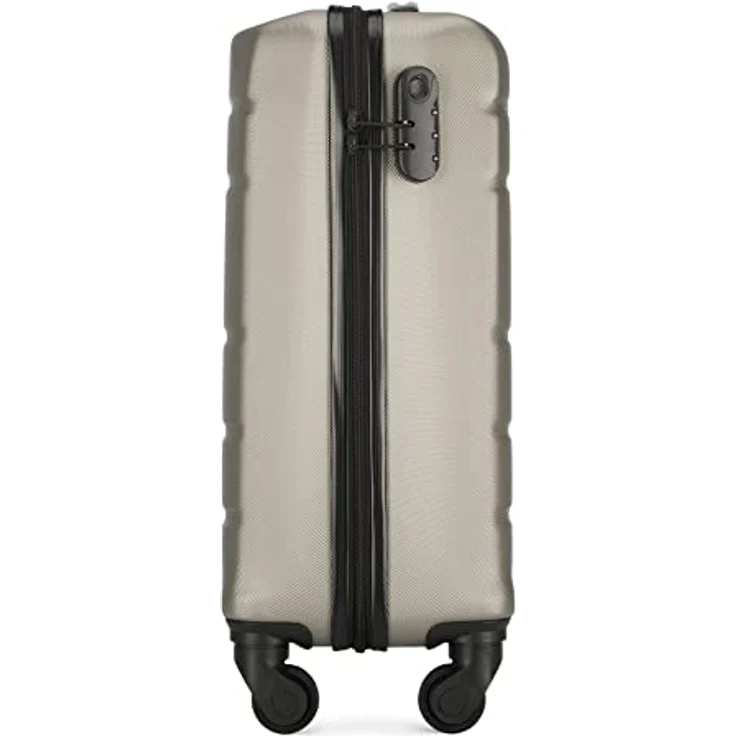 WITTCHEN Handgepäck Trolley Koffer Reisekoffer aus ABS Hartschalen Trolley 4 Rollen Kombinationsschloss Champagner 56-3A-651-86 – Bild 3
