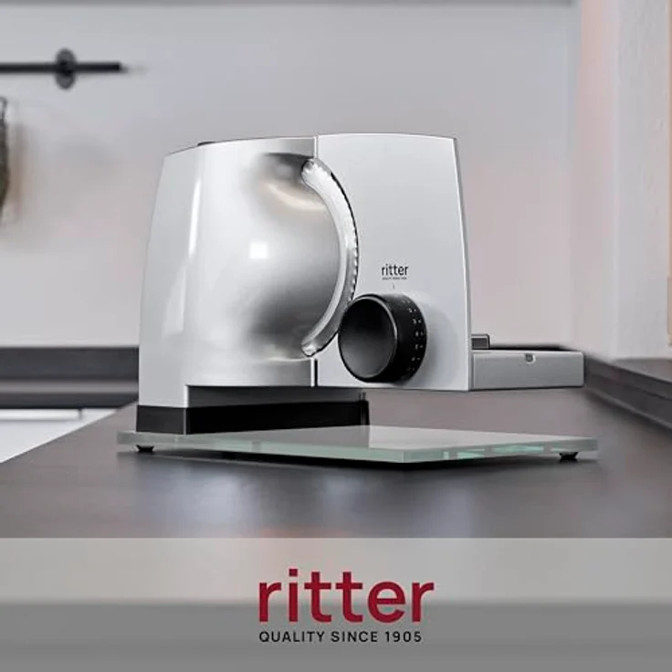 ritter Allesschneider sono1 si, Metallgehäuse, Edelstahlmesser, Silbermetallic – Bild 2