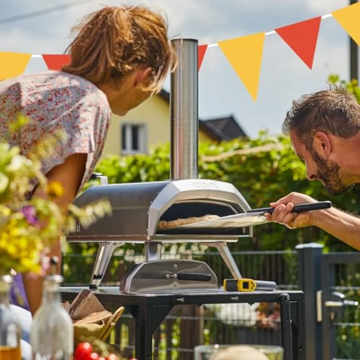 Ooni Karu 12 UU-P29400, Multi-Fuel Pizzaofen mit 500 °C, Edelstahlkonstruktion und Cordierit-Steingutbackstein – Bild 4