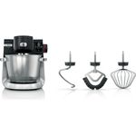 Bosch Universal-Küchenmaschine Serie 6 MUMS6ZS00, 1600W Motor, Smart Sensor Technology, 3D PlanetaryMixing, Edelstahl-Schüssel, 5,5l, Silikon-Rührbesen
