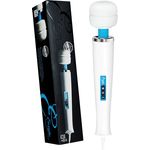 Europe Magic Wand, Ganzkörper-Massagestab mit 30 Watt Leistung, 6 Geschwindigkeitsstufen, Netzanschluss, hygienischem Silikonkopf, 236 cm Kabel Länge