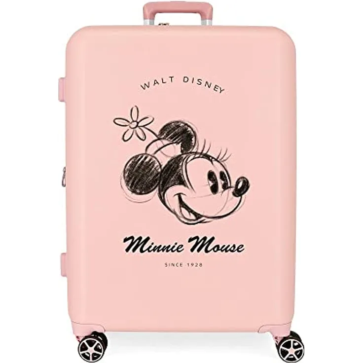 Disney Minnie You are Magic Mittelgroßer Koffer Nude 48x70x26 cm Starres ABS Integrierter TSA-Verschluss 88L 3,98 kg 4 Doppelräder