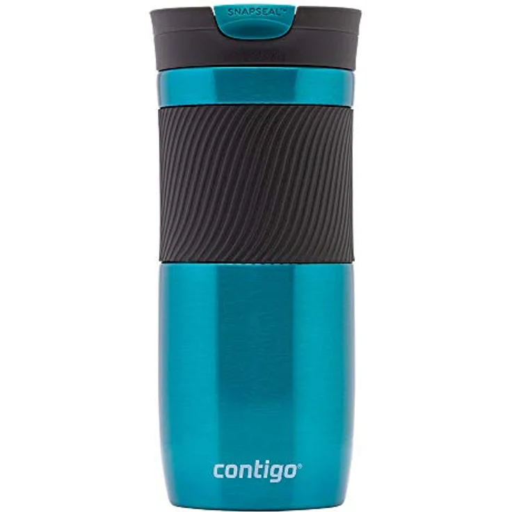 Contigo Thermobecher Byron Snapseal, Edelstahl Isolierbecher, Kaffebecher to go, auslaufsicher, spülmaschinenfester Deckel BPA-frei, 470 ml – Bild 2