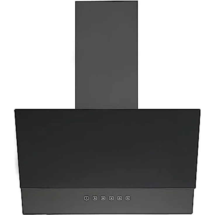 Respekta Dunstabzugshaube kopffrei/Dunstabzugshaube schräg 60 cm/Edelstahlgehäuse mit Glasschirm in Schwarz/Abluft - und Umluftfunktion / CH66060BSGA / A / 42-64 dB – Bild 2