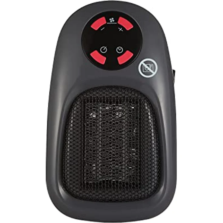 BALDERIA Plugin-Heater | Starker Heizlüfter 500W | Steckdosenheizung mit Fernbedienung, Timer & Thermostat | 2 Gebläsestufen | Für Räume bis 20 qm | Ideal für Büro, Wohnzimmer, Bad oder Gartenhaus – Bild 4