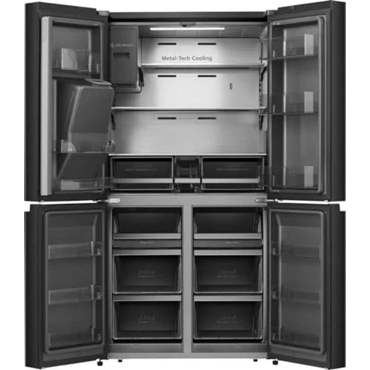 Hisense RQ760N4SBFE Cross Door Kühlschrank, 584 l freistehend mit Eis- und Wasserspender, Total No Frost, Multi-Air-Flow-System – Bild 5