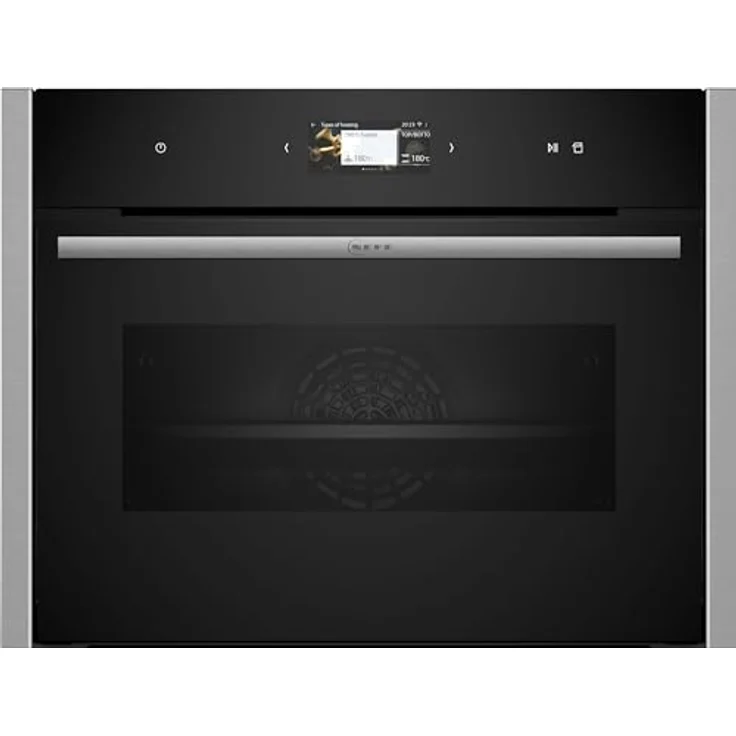 Neff C24FS31N0, N90, Compact-Einbaubackofen mit Full Steam, 60x45cm Edelstahl, 4.1 Zoll Full Touch TFT-Farb- und Grafikdisplay, Home Connect, Soft Opening und Soft Close – Bild 1