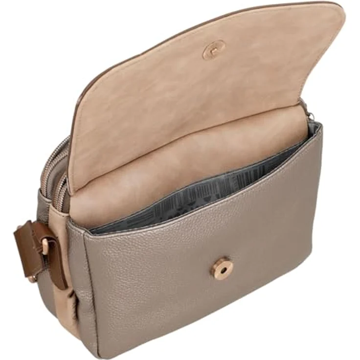 Anekke Hollywood Umhängetasche, Damen Handtasche aus Kunstleder mit 2 Hauptfächern, 25 cm, Mehrfarbig – Bild 8