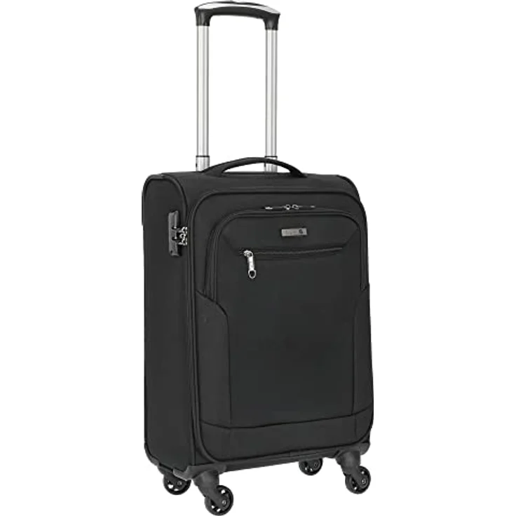 D & N Unisex-Erwachsene 6854-01 Koffer Trolley, Schwarz, 55 cm – Bild 5