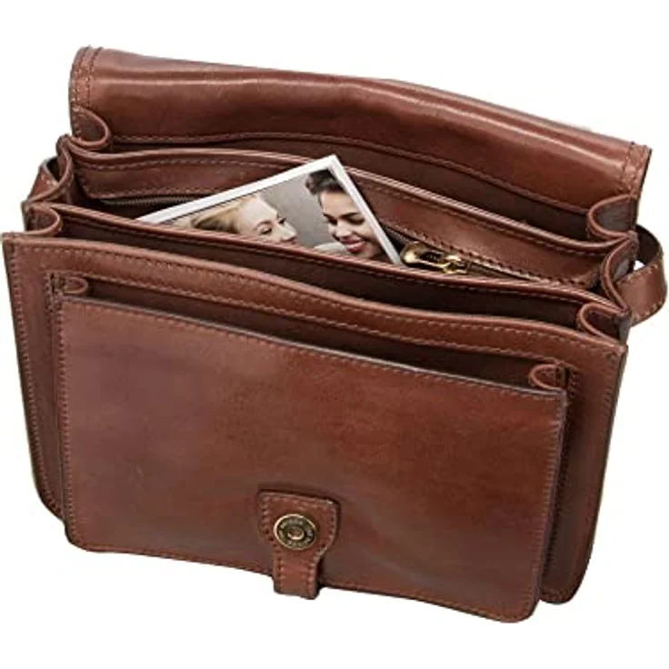 The Bridge Umhängetasche Story Donna Schultertasche 4182, Crossbody Bag in Braun – Bild 4