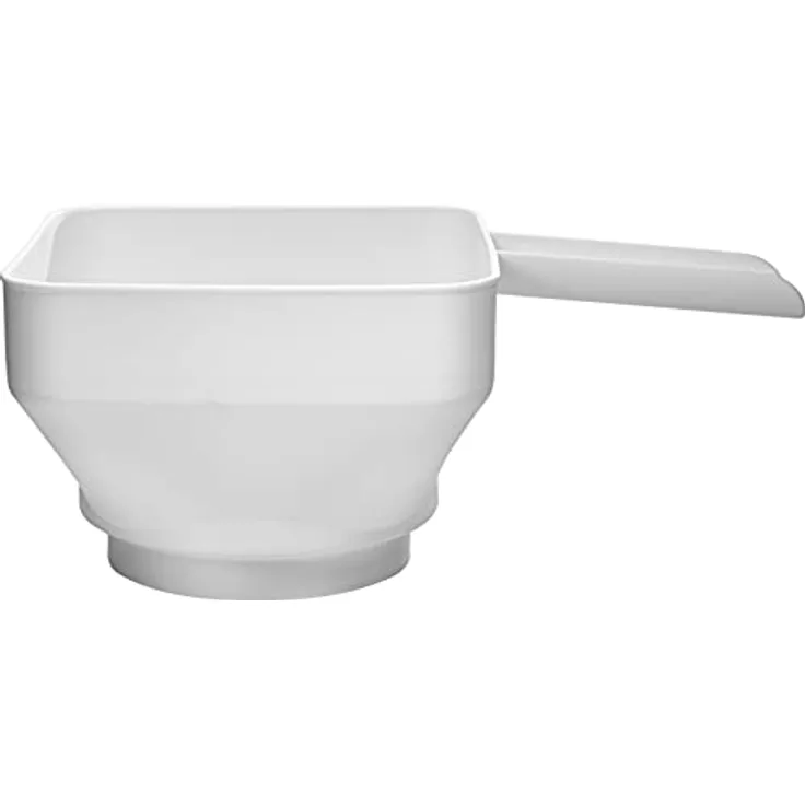 Browin 139199 Kunststoff Universal-Trichter für Einmachgläser Vierkanttrichter Ø52-85 mm, Weiß
