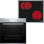 Bosch HND211CS62 Herd-Cerankochfeld-Kombination (herdgesteuert), 59,4 cm breit, 3D-Heißluft