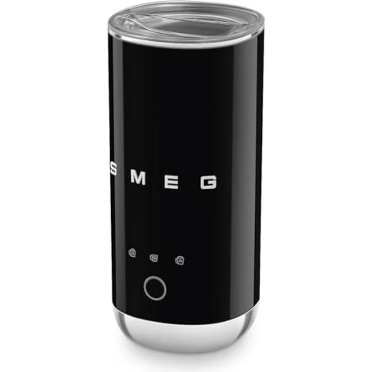 Smeg MFF02BLEU Milchaufschäumer, 3 Programme für heiße und kalte Milch, 50er Jahre Design, blau – Bild 3