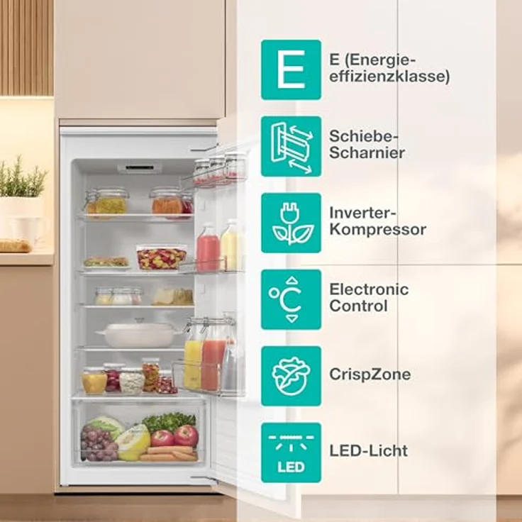 Gorenje G400 Einbau Kühlschrank, 197 l, N-ST, 35 dB, Schlepptürtechnik, Weiß – Bild 4