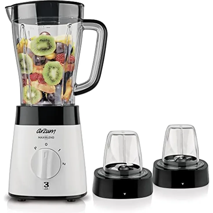 Arzum AR1057 Standmixer 500W Weiß/Schwarz, Standmixer, Schwarz, Weiss