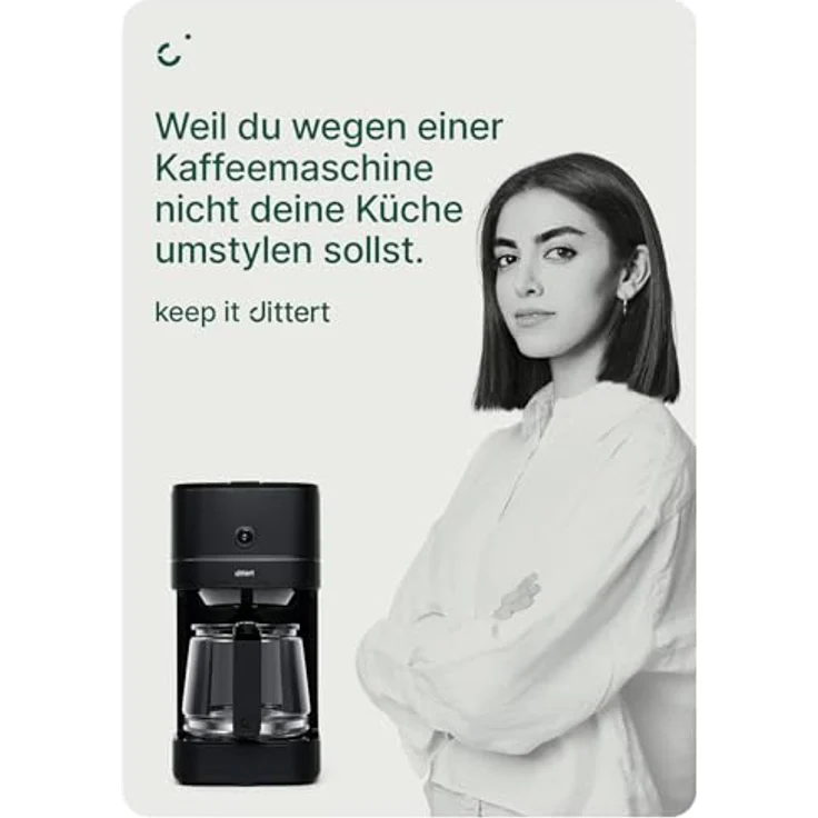 Dittert CM001B-00 Serie One, Filterkaffeemaschine für 12 Tassen, schwarz, Versandkostenfrei – Bild 6