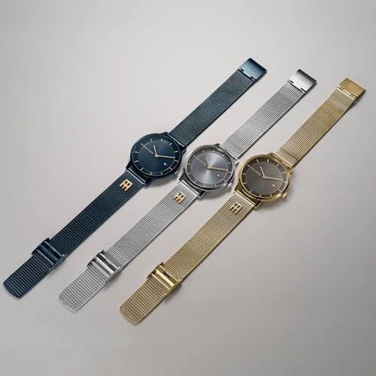 Tommy Hilfiger Tea Uhr Gold und Schwarz, 35 mm, Quarzuhrwerk, für Damen – Bild 6