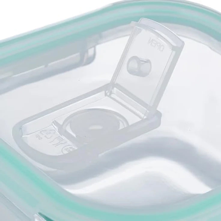 Relaxdays Glasbehälter mit Deckel im Set, luftdicht und stapelbar, transparent, 20 Stück in verschiedenen Größen – Bild 7