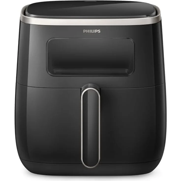 PHILIPS HD9257/80 Airfryer Fritteuse, 1 kg, 5,6 L Fassungsvermögen, transparentes Kochfenster, 14 in 1 Funktionen, 8 voreingestellte Programme, X-Large Airfryer – Bild 1