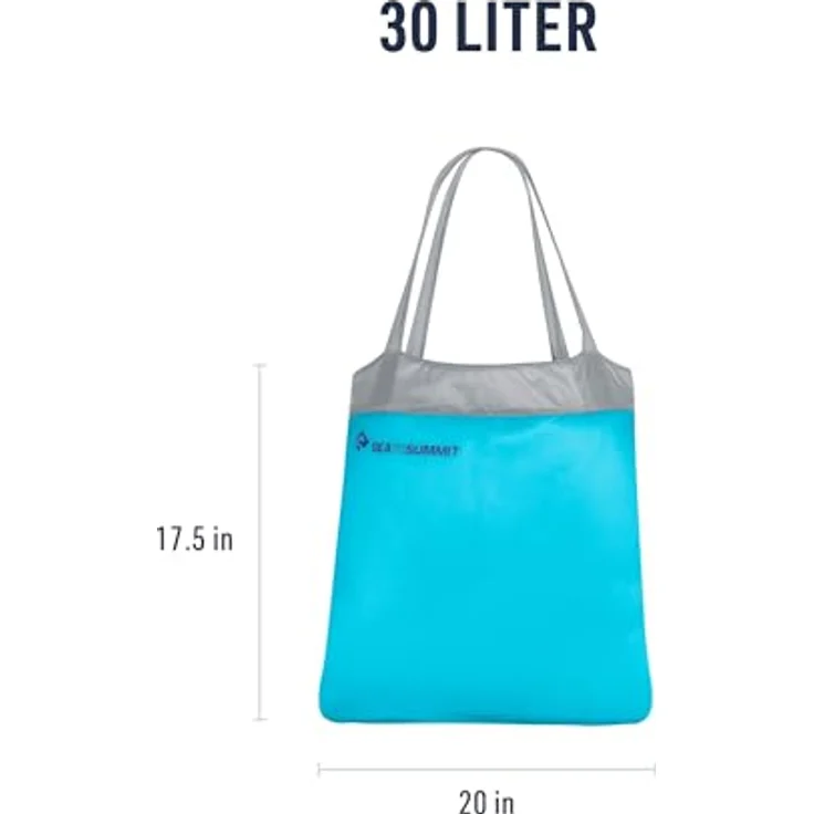 Sea To Summit Ultra-Sil Shopping Bag, robuste wiederverwendbare Einkaufshilfe, türkise Farbe – Bild 6
