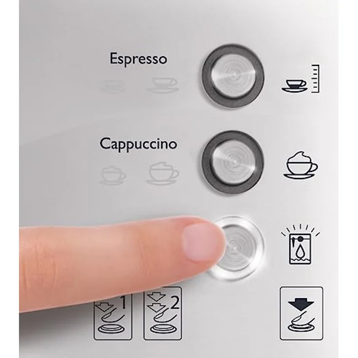 Breville VCF045X PrimaLATTE 3 in 1 Kaffeemaschine, 1.5 Liter, Weiß-Metallic – Bild 3