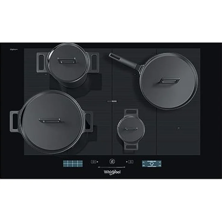 Whirlpool SMP 778 C/NE/IXL, Zonen-Induktionskochfeld in Schwarz mit 7400 W, Rahmenlos und iXelium-Oberfläche – Bild 4