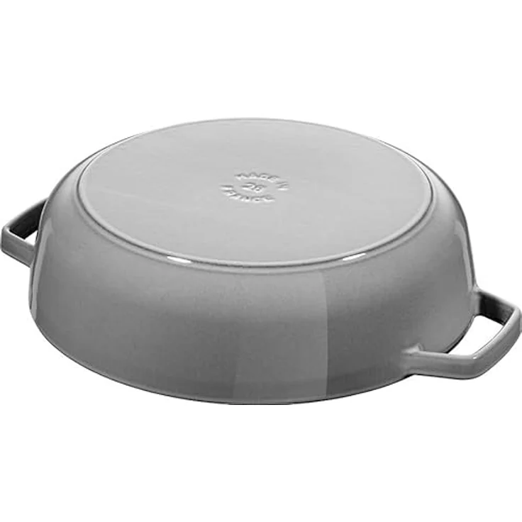 Staub Bräter mit Chistera, Induktionsgeeignet, Gusseisen, Graphitgrau, 24 cm, 1 Einheiten – Bild 5