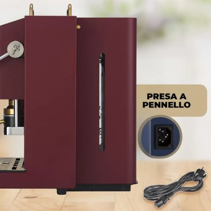 Faber Coffee Machines Faber Pro Deluxe 3.0 Kaffeepadmaschine, Messing-Details, kompatibel mit 44 mm ESE-Pads, Hygienischer Wassertank aus Glas – Bild 5