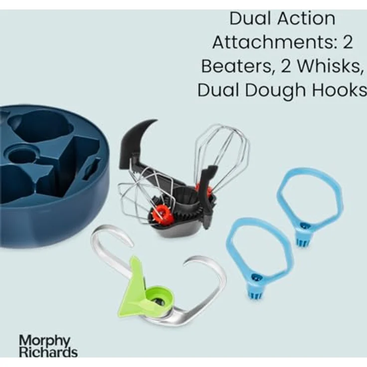 Morphy Richards 400520EE Mixstar Standmixer, 600W, 4L, Drehregler, grau, edelstahl – Bild 5