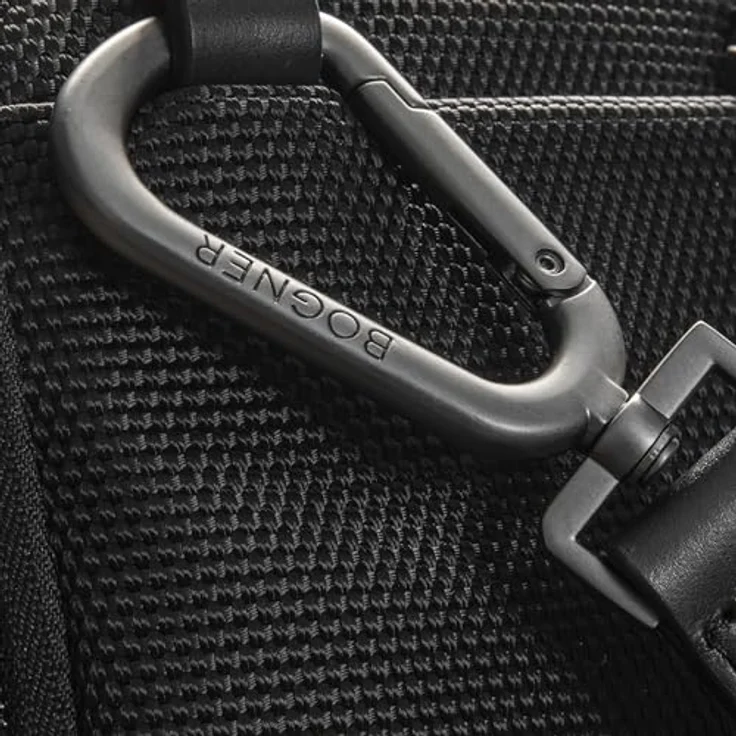 BOGNER Schultertasche Keystone Frank, Herren Schultertasche aus Nylon mit verstellbarem Schultergurt, schwarz – Bild 5