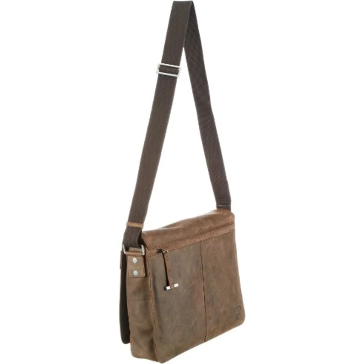 Strellson Umhängetasche Richmond Jeremy dark brown, Leder Messenger mit gepolstertem Laptopfach und breitem Schulterriemen – Bild 2