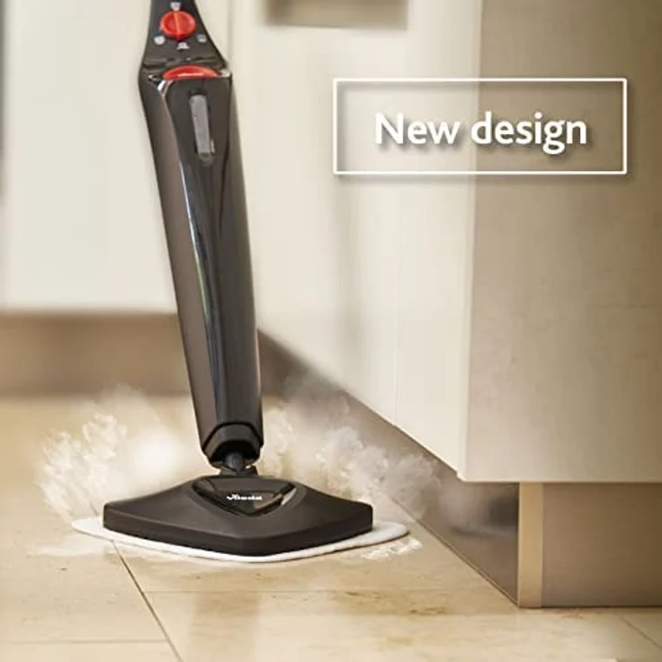 Vileda Steam Plus Dampfreiniger mit PowerPad, zusätzl. 2 Mikrofaser-Ersatzpads, entfernt bis zu 99,9% der Bakterien und Viren, für alle Böden, ideal für Teppiche, Eco-Verpackung – Bild 5