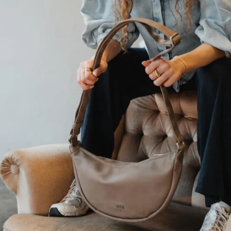 Zwei Mademoiselle.M Umhängetasche, 32 cm, stilvolle Handtasche in verschiedenen Farben – Bild 5